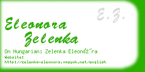 eleonora zelenka business card